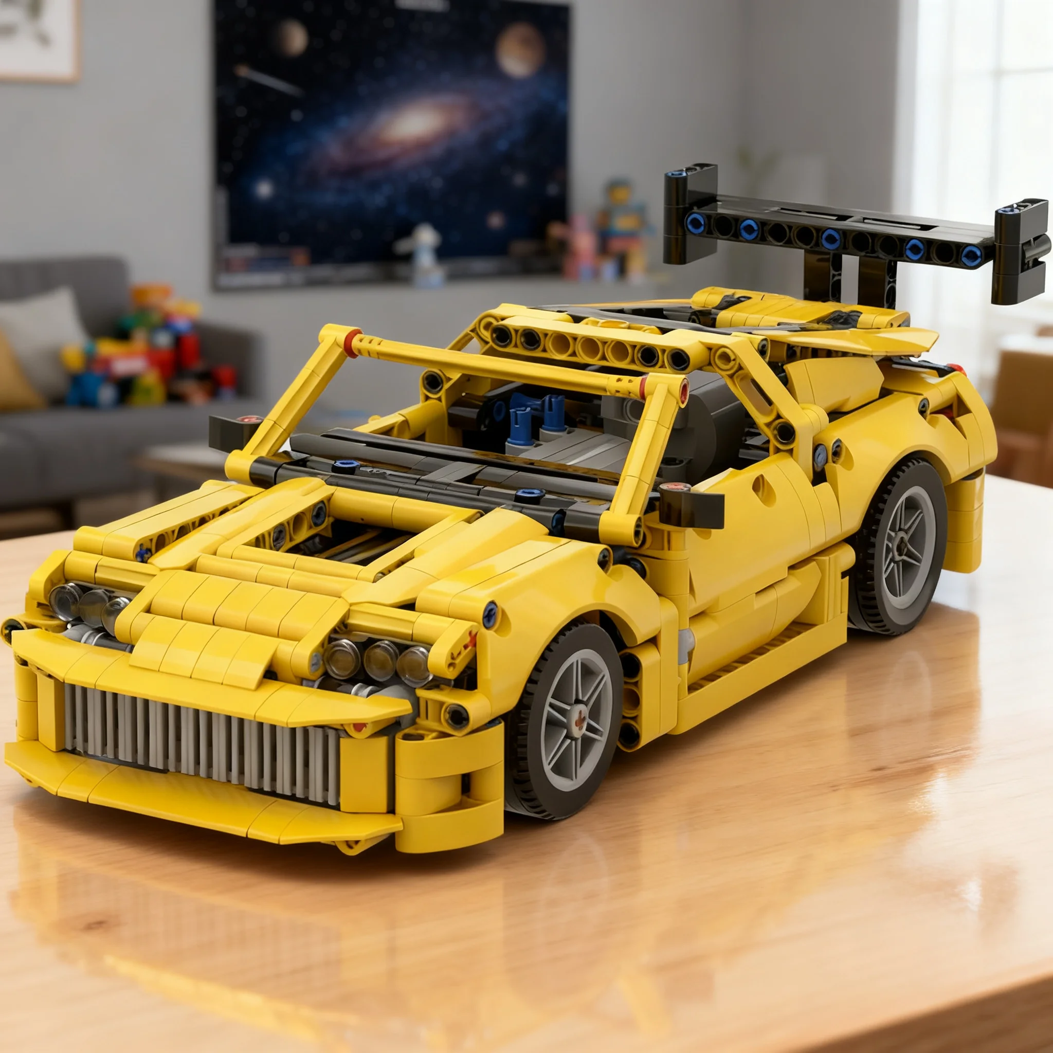 834pcs MOC Technical Supra Mk4 Tuned Model Toy Building Blocks Construction Christmas Gifts Birthday DIY Brick Kids Education