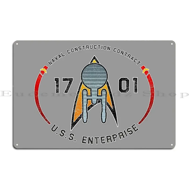 Naval Construction Contract 1701 Grunge Metal Sign Club Design Club Party Designing Cinema Tin Sign Poster