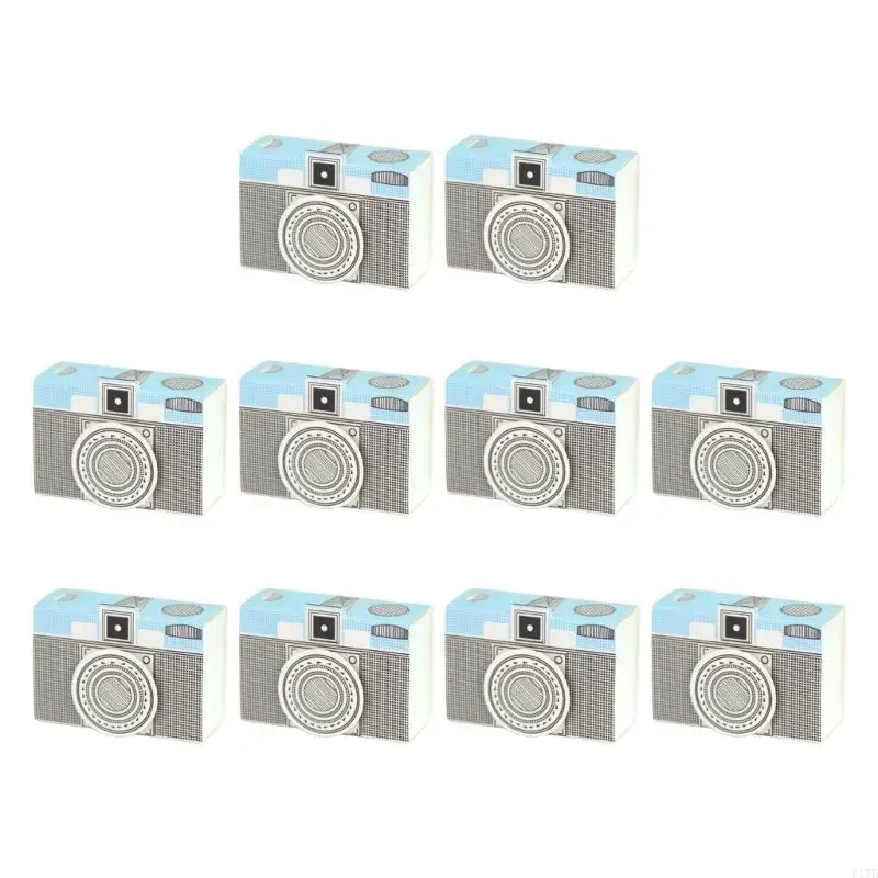 E15E 10pcs Colorful Camera Candies Box Paper Bocking Boxaging Boxes