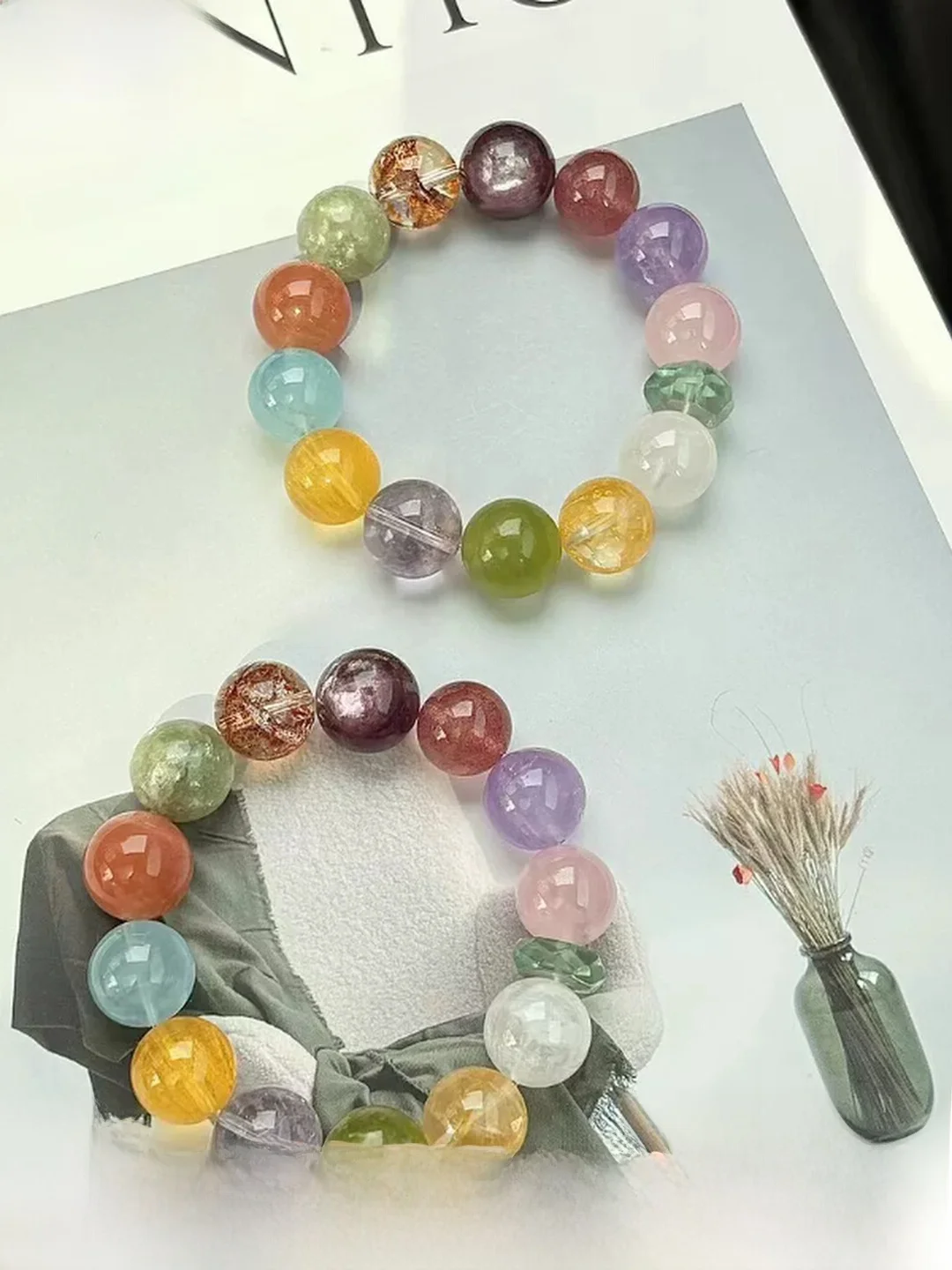 original-design-natural-crystal-bracelet-women's-large-particle-single-circle-bracelet-jewelry-gift-for-girlfriend-best-friend