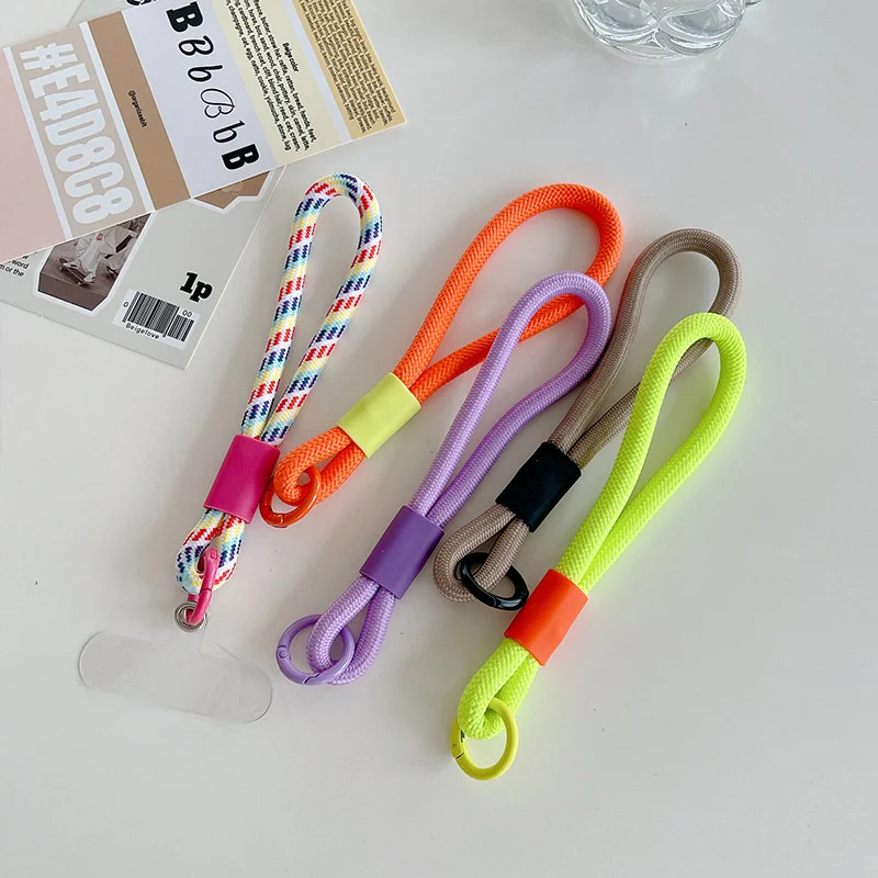 Colorful Mobile Phone Lanyard Leisure Sport Anti-lost Rope Wristband Strap Chain Hanging Cord Durable Phone Strap For Men Women