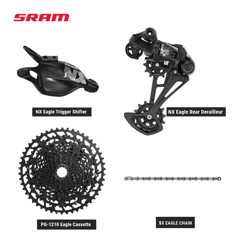 

SRAM NX EAGLE 12speed Groupset Kit NX Trigger Shifter NX Rear Derailleur PG1210 Cassette SX Chain