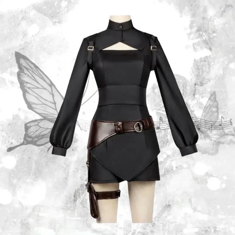 

Аниме Эхика Хиеда Косплей Костюм Черный топ Короткие брюки с аксессуарами Полный комплект для женщин Ролевая игра Наряд Хэллоуин Вечеринка