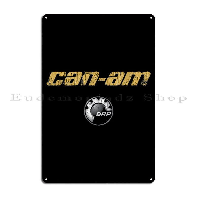 Can I Am Off Road Or On Road Brp Atv Logo Metal Sign Poster Cinema Garage Living Room Designing Tin Sign Poster