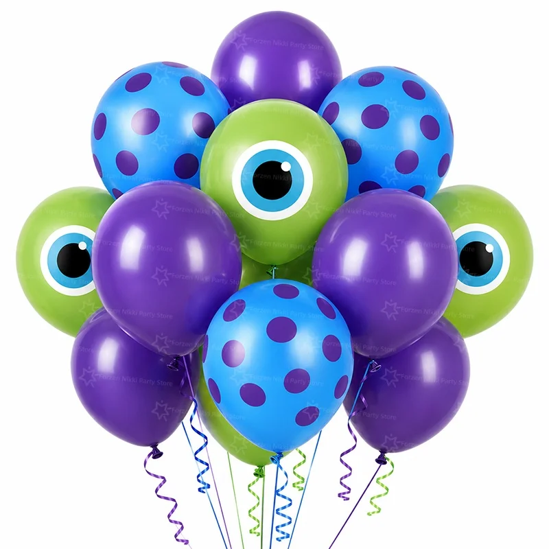 Globos de Monstros, Artículos para Fiestas, Globos de Látex del Doctor Sulley, Decoración de Juguetes, Pancarta de Feliz Cumpleaños, Guirnalda de Globos