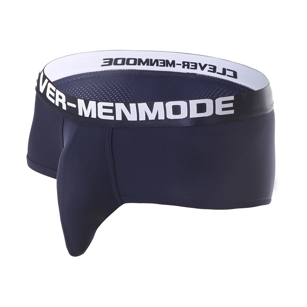 سراويل داخلية للرجال منخفضة الارتفاع مع حقيبة محدبة على شكل حرف U مصممة للاستخدام الممتص للعرق المسامي في الأنشطة الرياضية