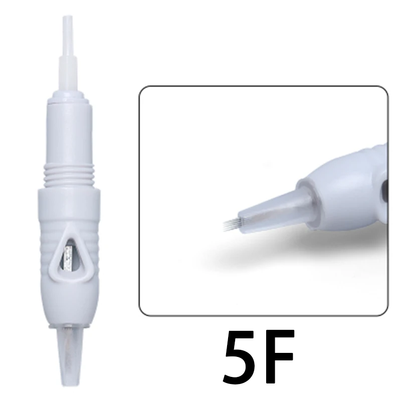 

50pcs Disposable Sterilized Screw Tattoo Cartridges Needle Replace Head 1R 3R 3F 5R 5F 7F For Eyebrow Lips Tattoo Machine Pen