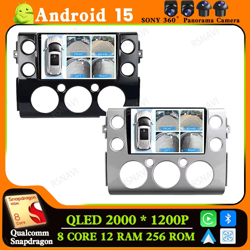 

Android 15 Car Radio For Toyota FJ Cruiser J15 2006 - 2020 5G WIFI Autoradio 2DIN Navigation Wireless Carplay Auto DSP QLED GPS