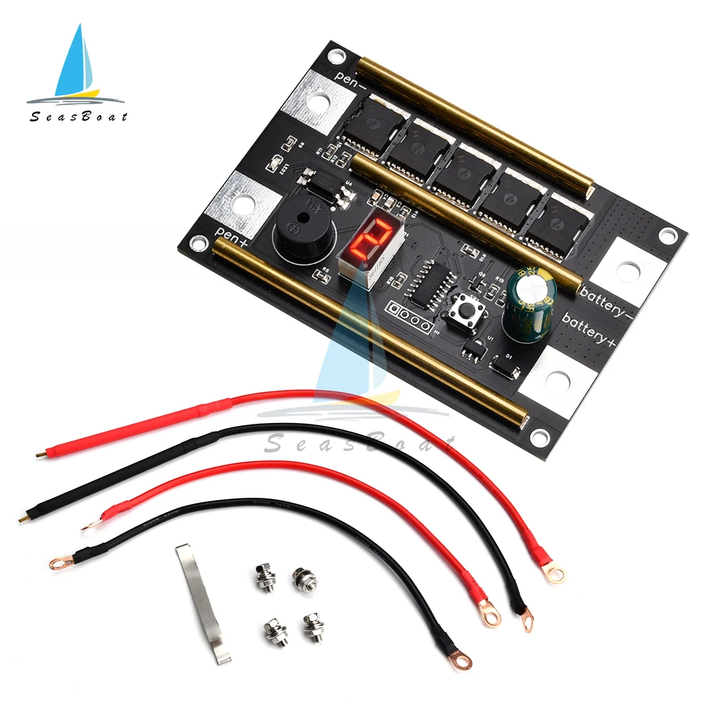 DC 12V 18650 Lithium Battery Spot Welder DIY Kit 5MOS Spot Welding Machine PCB Circuit Board Nickel Sheet 9 Gears Output Power