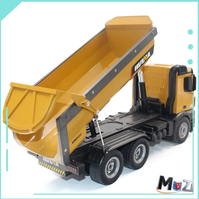 Huina 1573 1:14 2,4 g 10-Kanal große Fernbedienung Technik Spielzeugauto Legierung Auto Strandspielzeug elektrische Fernbedienung Spielzeug Dump