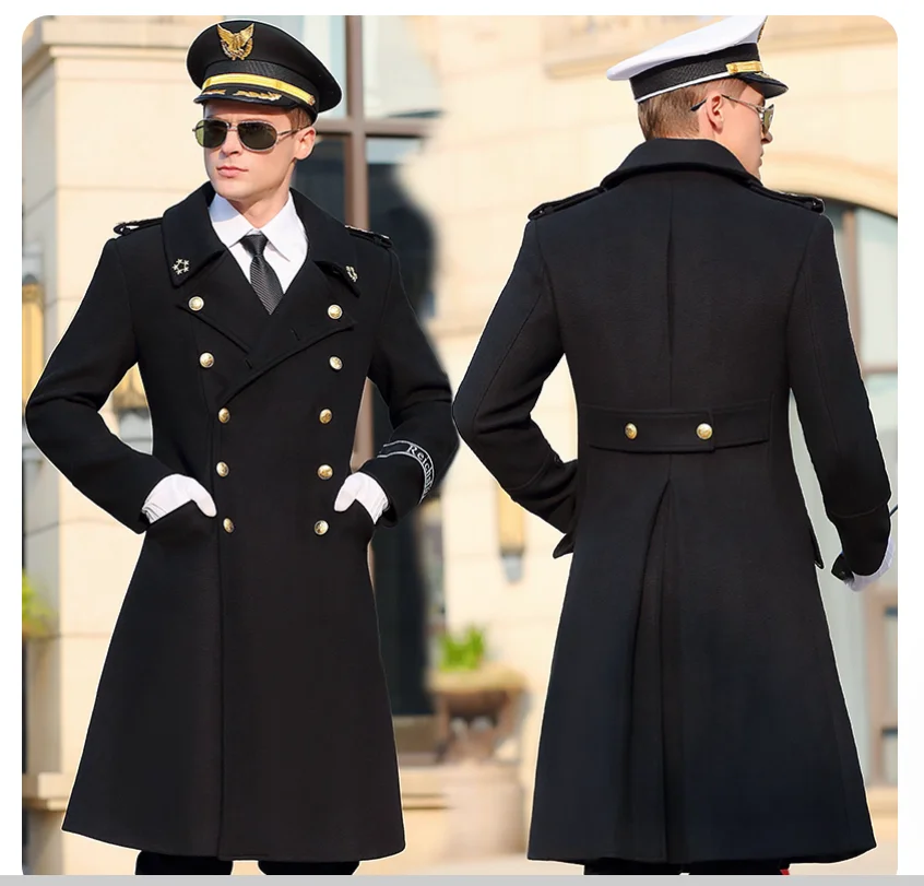 Winter Men's German Wool General Coat Double breasted Image Dress