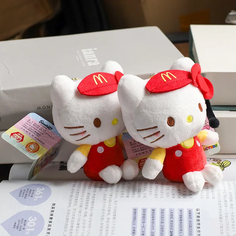 Hello Kitty Keychain Pendant Cartoon Kawaii Kitty Cat Plush Doll Women Bag Pendant Decorations Birthday Gift