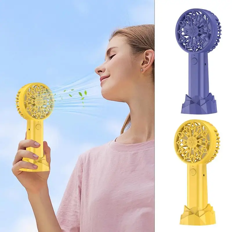 Handheld Fan Rechargeable Makeup Eyelash Fan Portable Fan Makeup Eyelash Fan Personal Fan Powerful Eyelash Fan For Women Girls