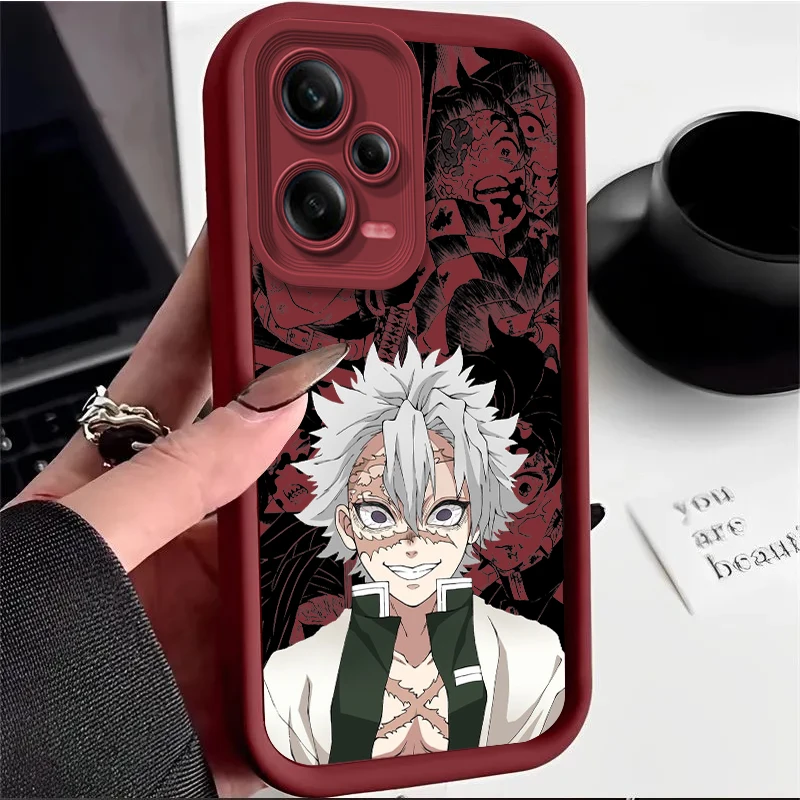 

Demon Slayer Luxury Comics Art For Redmi Note 13 12 11T 11S 11E 10S 10T 9 8 7 Pro Plus Lite Eye Ladder Phone Case