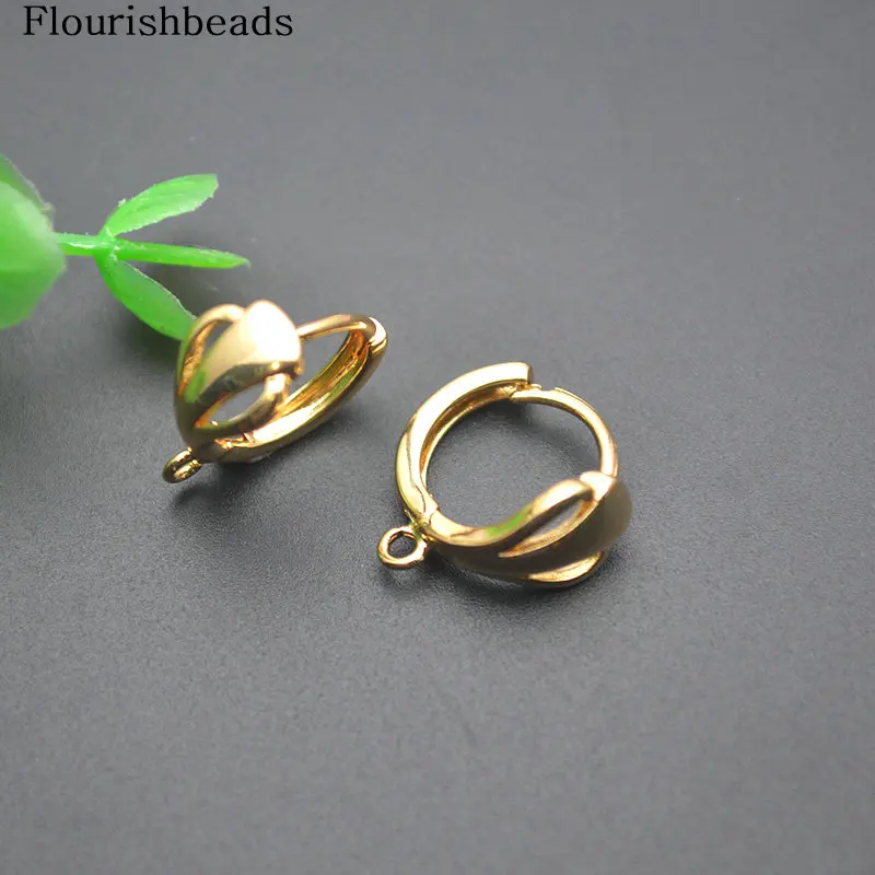 

30 шт., новый дизайн, принадлежности для изготовления сережек, гладкая поверхность, застежки в форме короны, фурнитура для ювелирных изделий