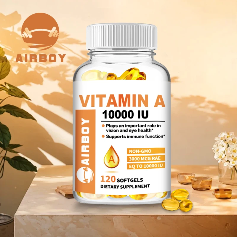 Vitamin A Capsules 10000IU - Supports Healthy Skin and Eyes, Antioxidant, Protect Your Eyesight