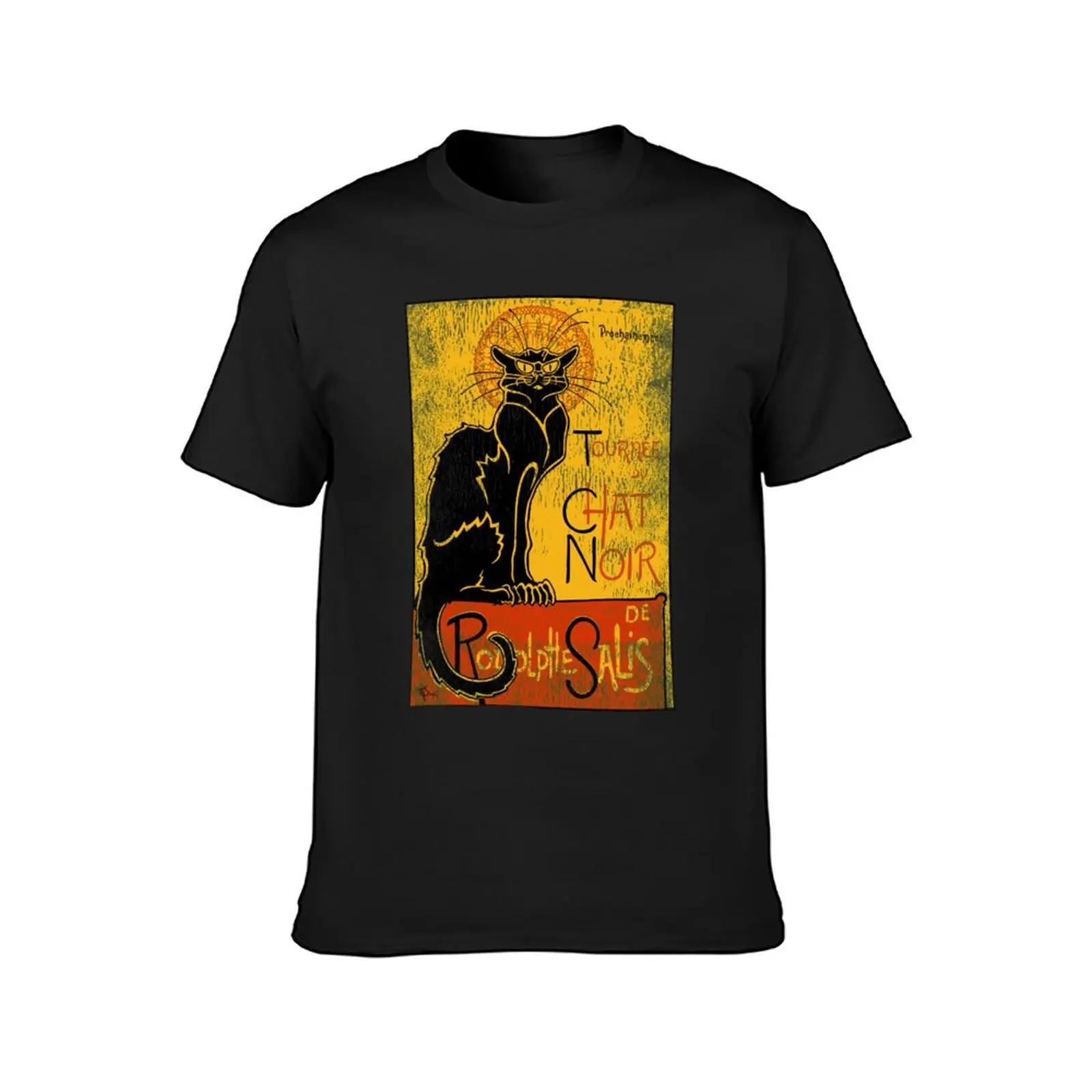 Tournée Du Chat Noir. Hallowen T-Shirt heavyweights sweat men clothes