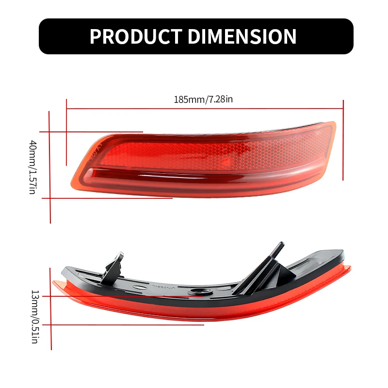 2PCS For Toyota Corolla 2014-2016 for Lexus ES250 ES350 ES300h 2013-2018 Rear Bumper Brake Stop Lamp shell housing without bulb