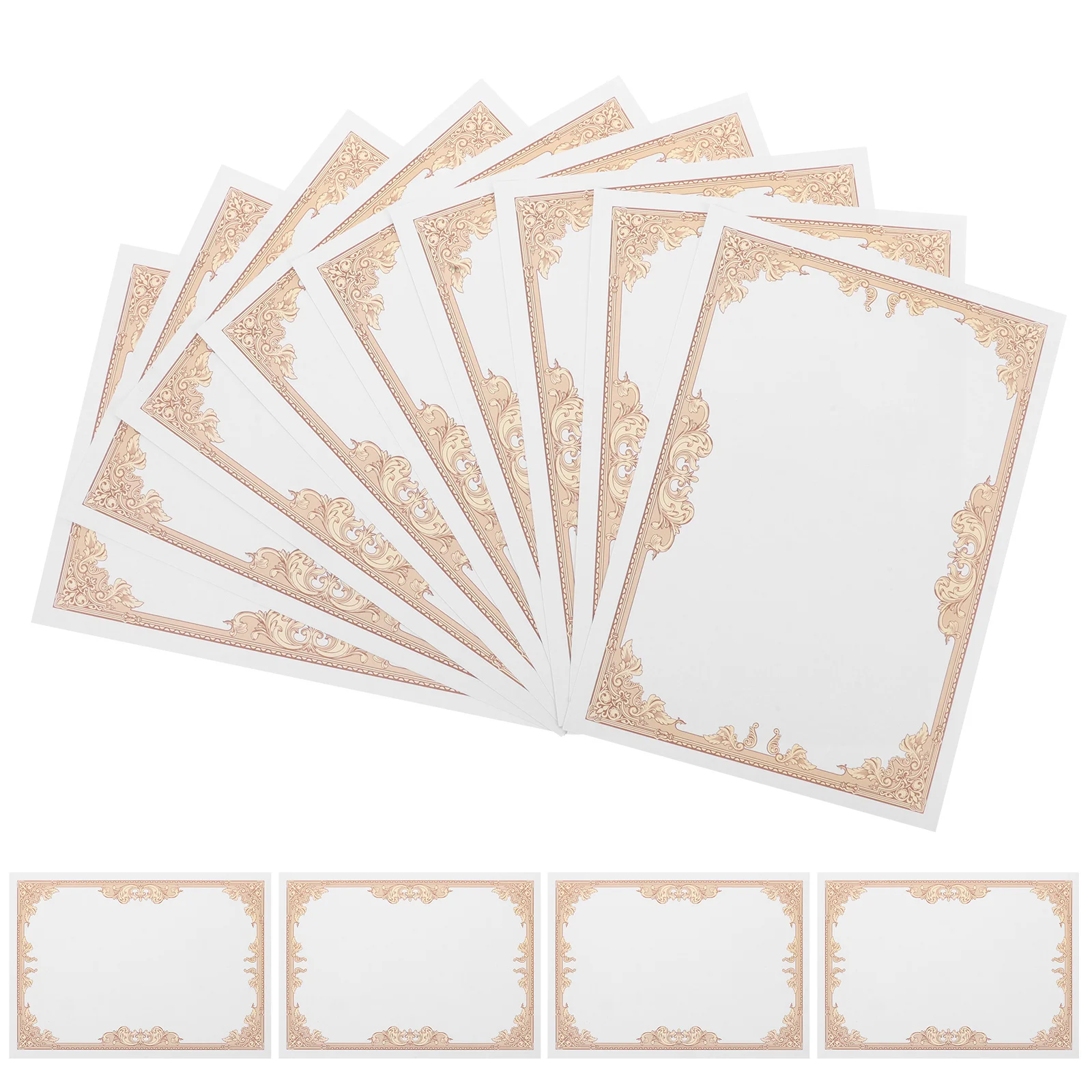 

30pcs Inner Writable Certificate Paper Page Paper Blank Printable for Award Diploma Business Writable A4