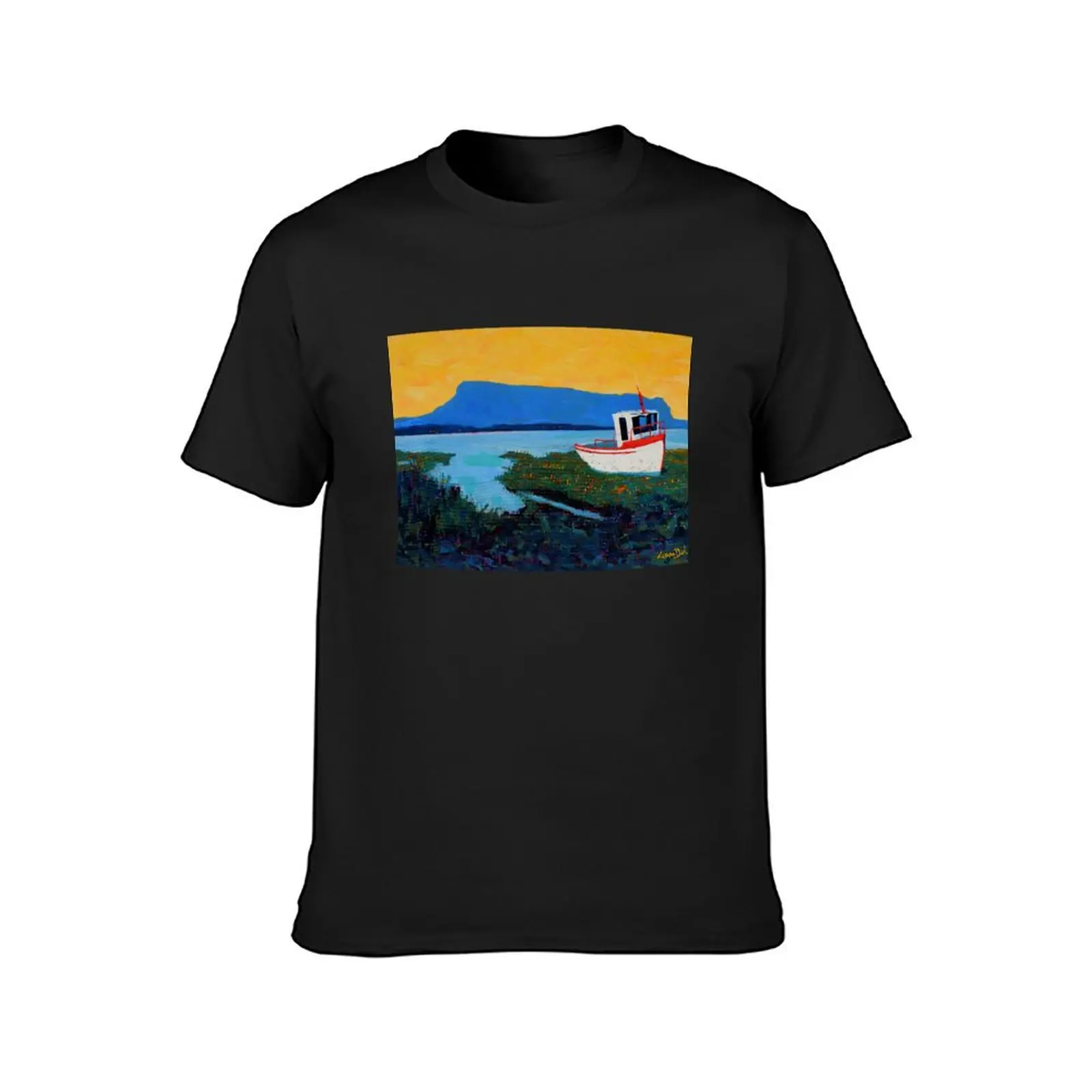 Boat, Benbulben (County Sligo, Ireland) T-Shirt sweat customs design your own quick drying mens graphic t-shirts hip hop