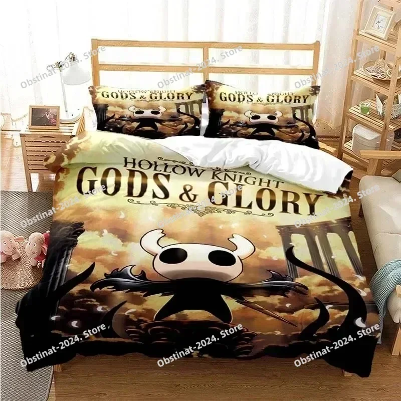 New Hollow Knight Fashion 3D Digital Bedding Set Printed single Comforter Duvet Cover Pillow Case 3 Pieces Sets Kids Adult Size