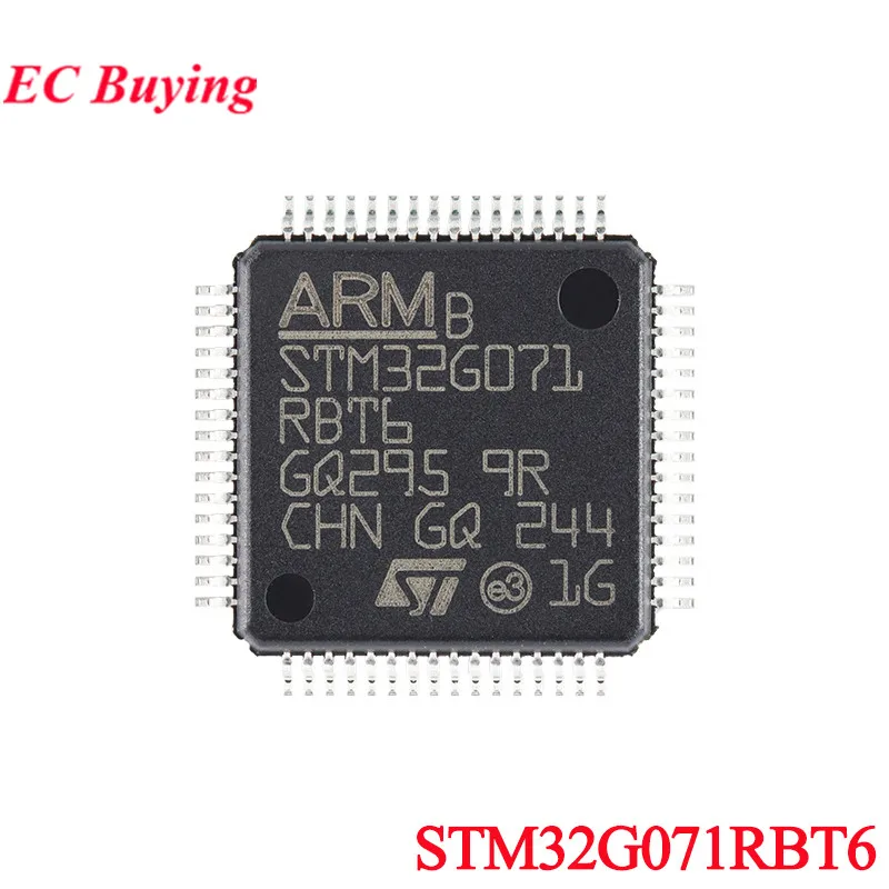 5Pcs/1pc STM32G071RBT6 STM32G071 STM32G071RB STM32 STM32G 071RBT6 LQFP-64 ARM Cortex-M0+ 32-bit Microcontroller MCU Chip IC