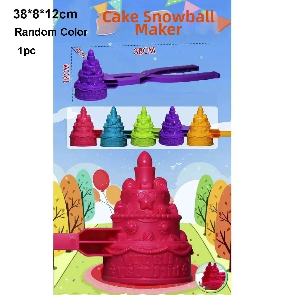 

New Outdoor Snowball Maker Clip Multistyles Plastic Heart Snowflake Duck Shape Clip Tongs Sand Snow Ball Mold for Adult
