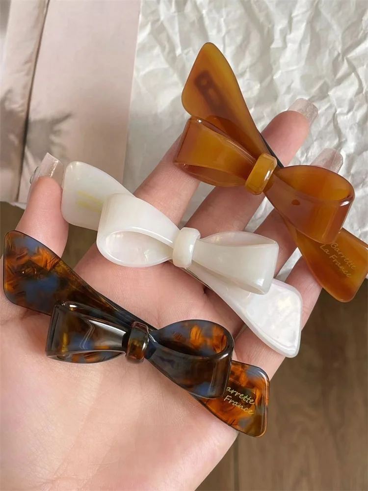 Presilha de Cabelo Fena E de Verão em Acetato com Laço Borboleta, Acório de Moda, ampo Bico de Pato, Ornament...