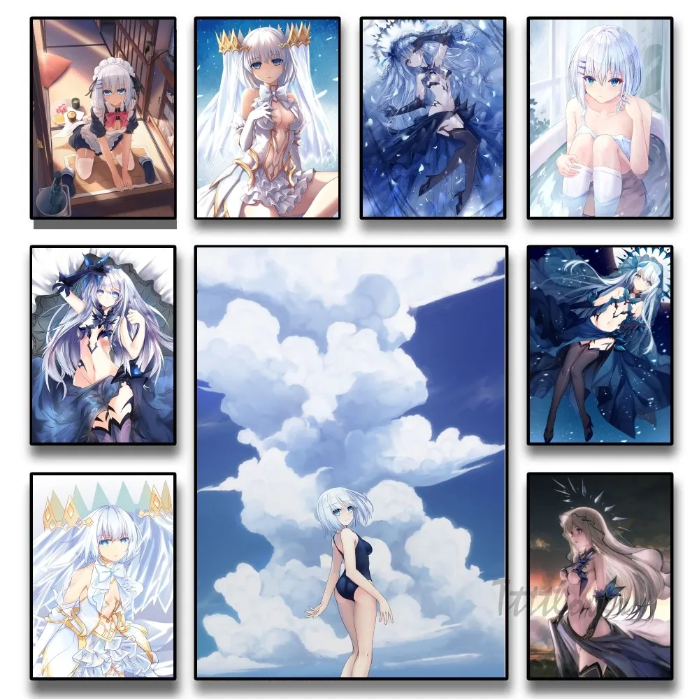 DATE A LIVE Origami Tobiichi плакаты Наклейки художественные настенные росписи Декор игровая комната Декор подарки HD живопись