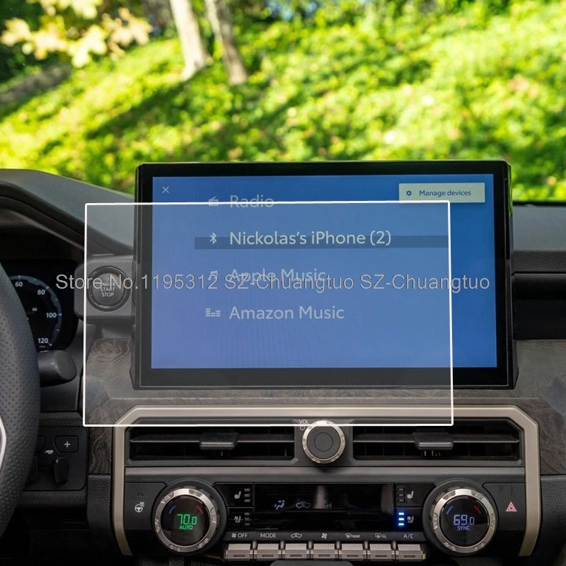 

Tempered glass screen protector For Toyota Tacoma 2024 Car 14 Inch car GPS navigation LCD Screen Anti-scratch film