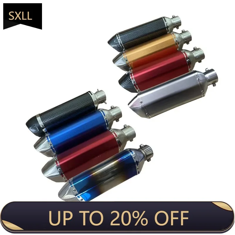 

SXLL Factory Hot Sale Motorcycle Muffler with DB Muffler Stainless Steel Carbon Fiber Material Tip Motorcycle Exhaust