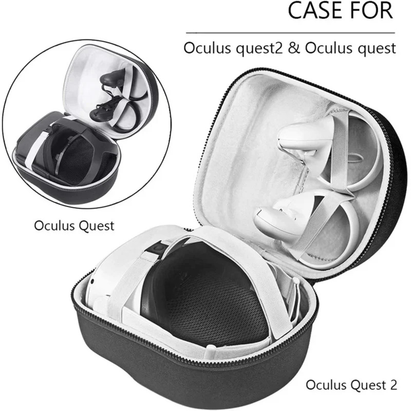 Custodia rigida da viaggio in EVA per Oculus Oculos Quest 2 VR Headset portatile comoda custodia per il trasporto accessori per controller