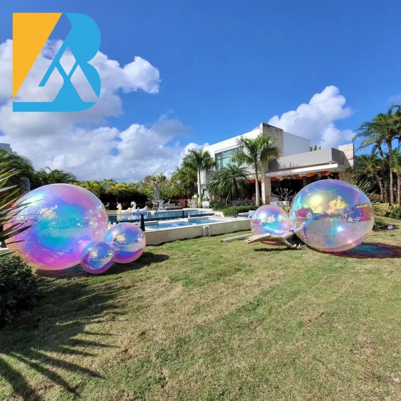 High Quality Shiny Metallic Inflatable Mirror Balls for Party Event Supply Toy