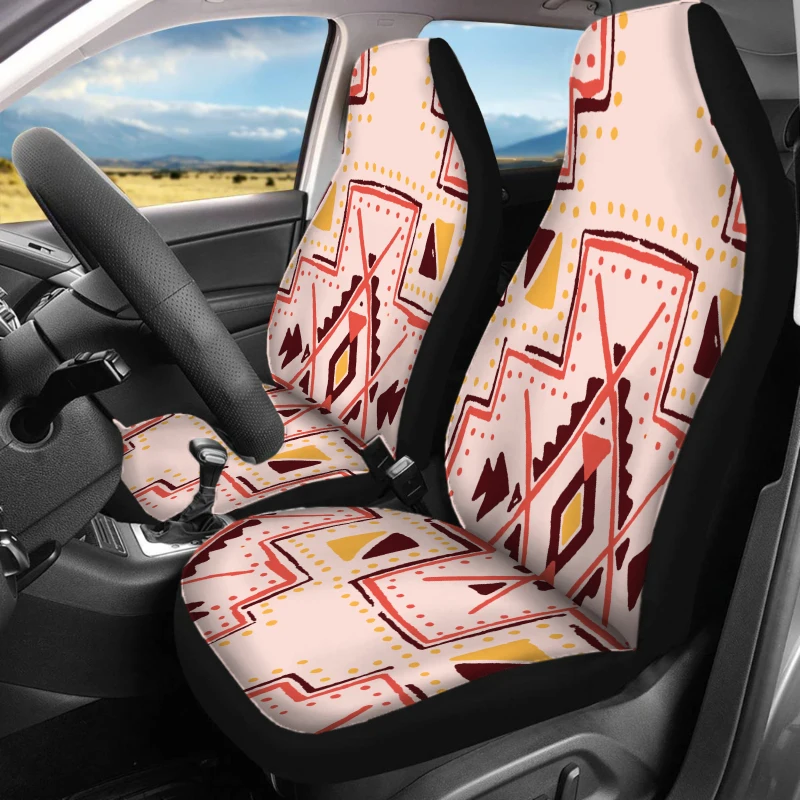 2pcs Car Seat Covers For Front Seats Only Auto Interior Decor Tribal Chic Car Seat Covers Breathable Vehicle Cushion Covers With