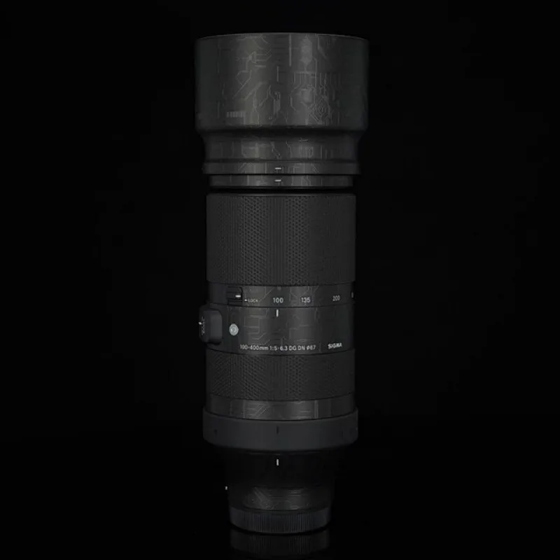 For Sigma 100-400mm f5-6.3 DG DN OS For Sony L Mount Camera Lens Sticker Coat Wrap Protective Film Protector Decal Skin 100-400