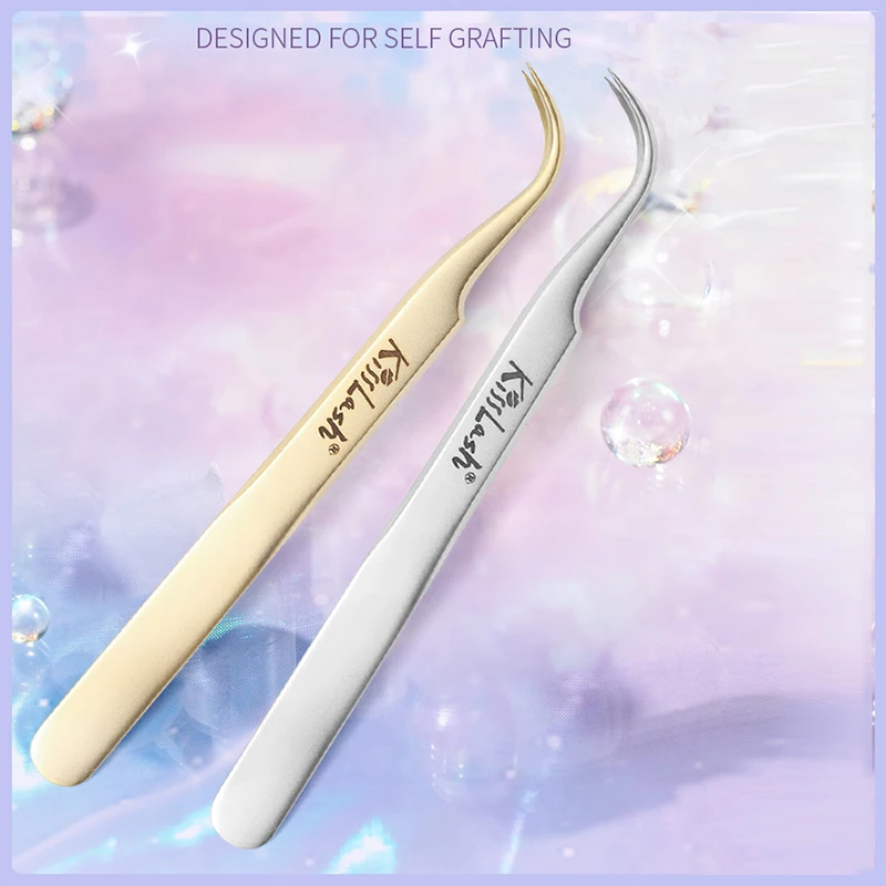 Eyelash Extension Tweezers for Classic Lashes Easy Fan Lash Russian Volume Eyelashes High Precision tweezer custom logo