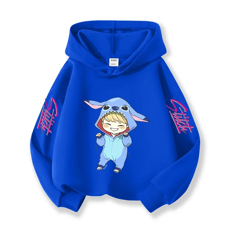 ديزني غرزة هدية عيد الميلاد للفتيات مقنعين البلوز الأطفال السترة الشتاء الراحة ارتداء الكرتون تصميم النسيج الناعم