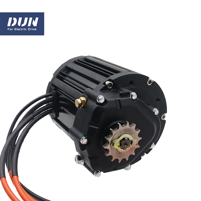 Powerful QS138 90H V3 With 1:2.35 Gear Box 4KW Mid Drive Motor with DUN/Votol Controller 72V EM260S For E-Motorcycle