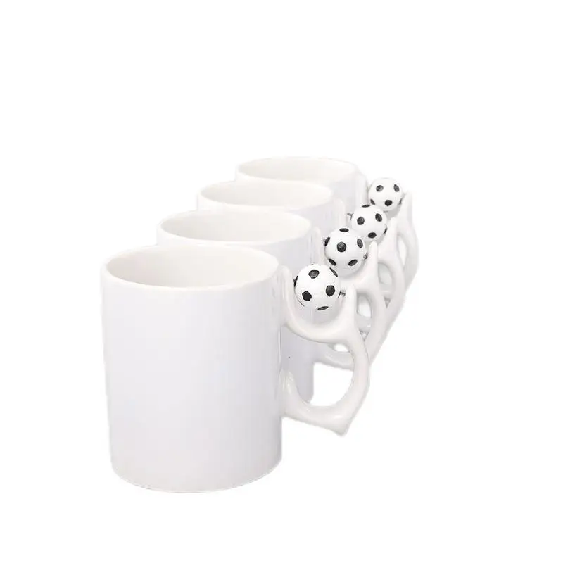 New Mug Football Cup Cup Thermal Sublimation Blank Ceramic Cup Creative Blank Heat Transfer Coating Coffee Milk Cup