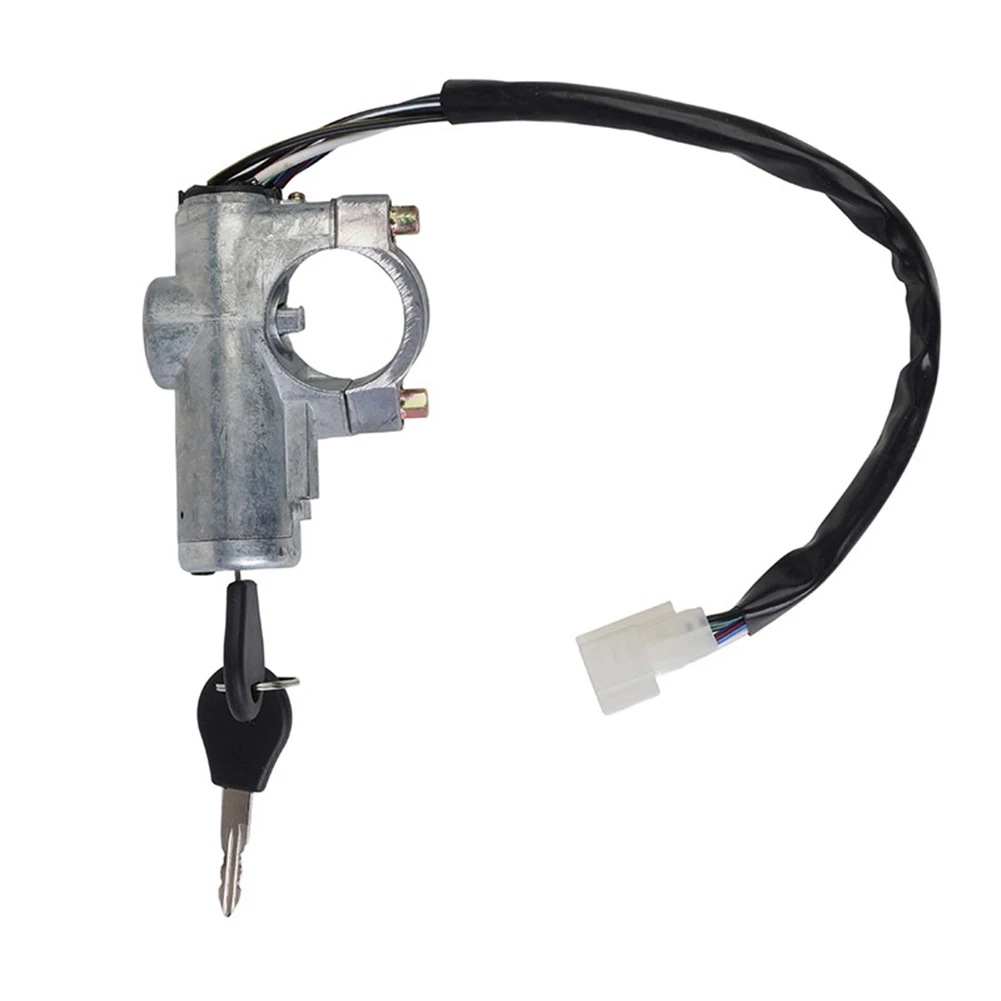 4870075P25 8060001G25 Ignition Switch Lock Cylinder with Key for Nissan for d21 Pickup and Pathfinder 2.4L L4 3.0L V6 1986-1995