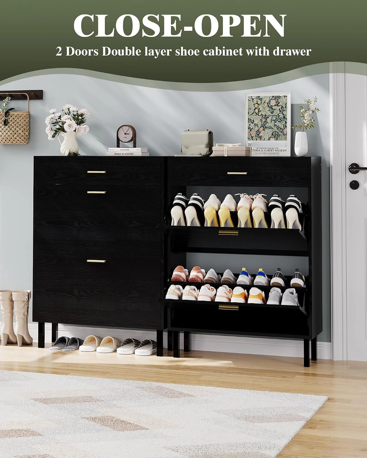 Narrow Shoe Cabinet Storage fo - Shoe Rack Cabinet Narrow Entryway review and price