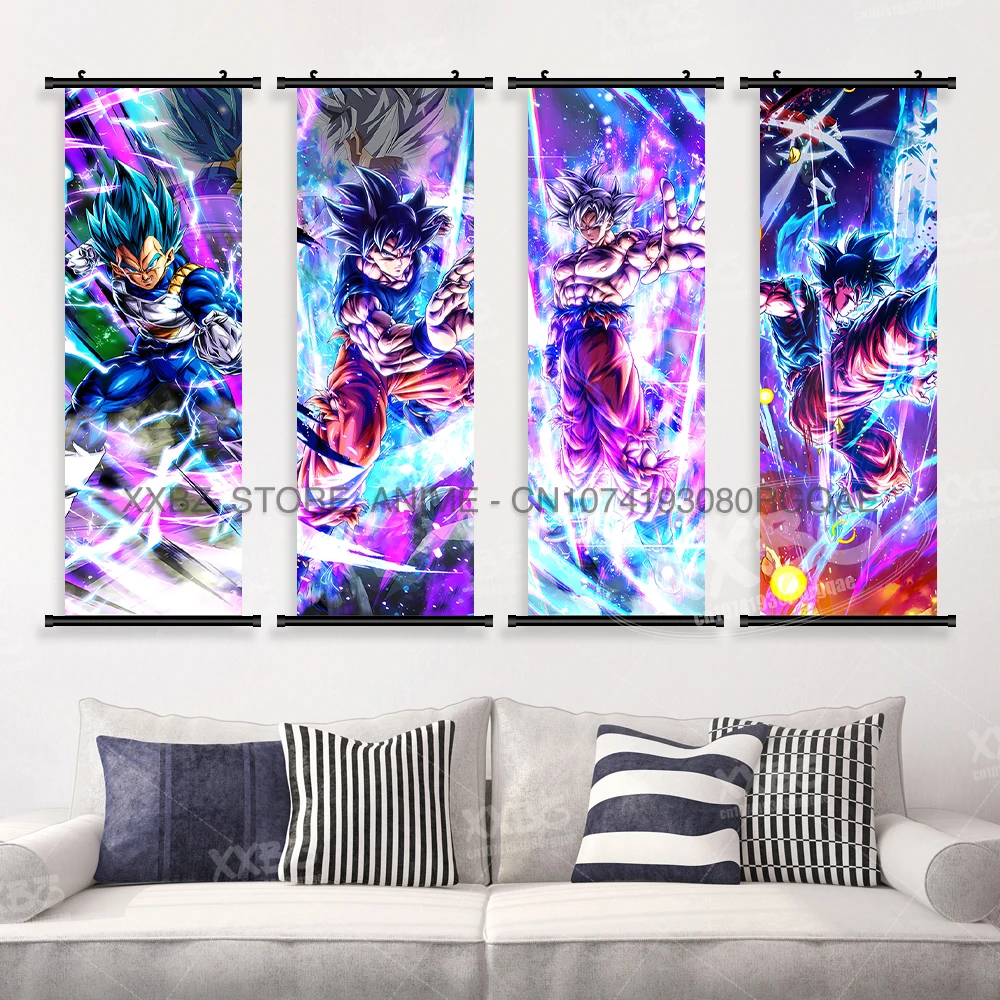 

Dragon Ball Super Saiyan Son Goku Character Print Canvas Poster Home Decoration Scrolls Picture Mural Wall Art Hanging Painting