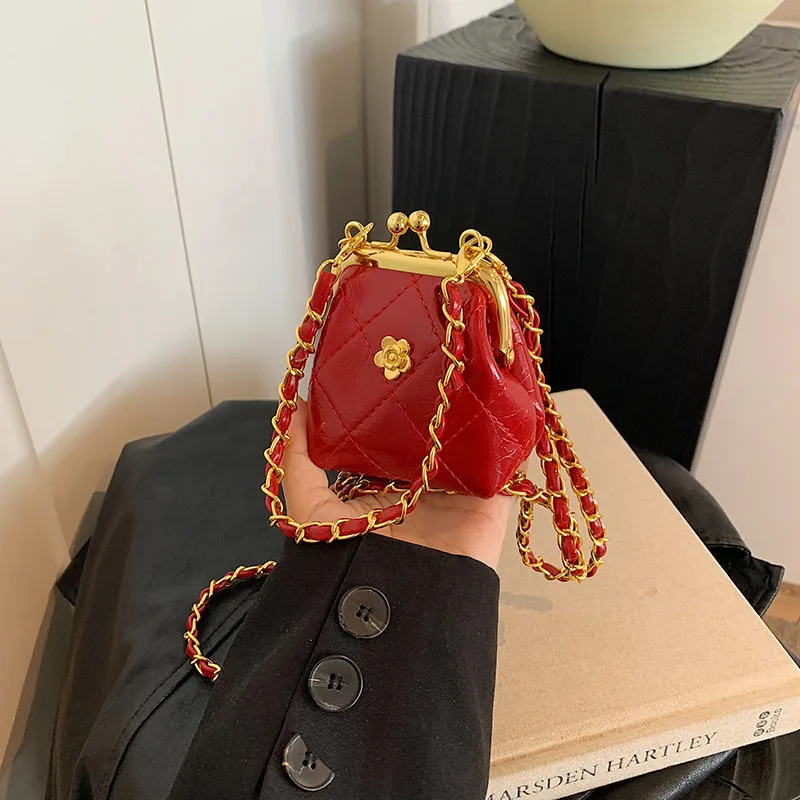 

Mini Crossbody Bags For Women Designer Bag Luxury Chain Shoulder Coin Mini Purse Cute Clip Lipstick Bag Lady Cute Hobo Bag