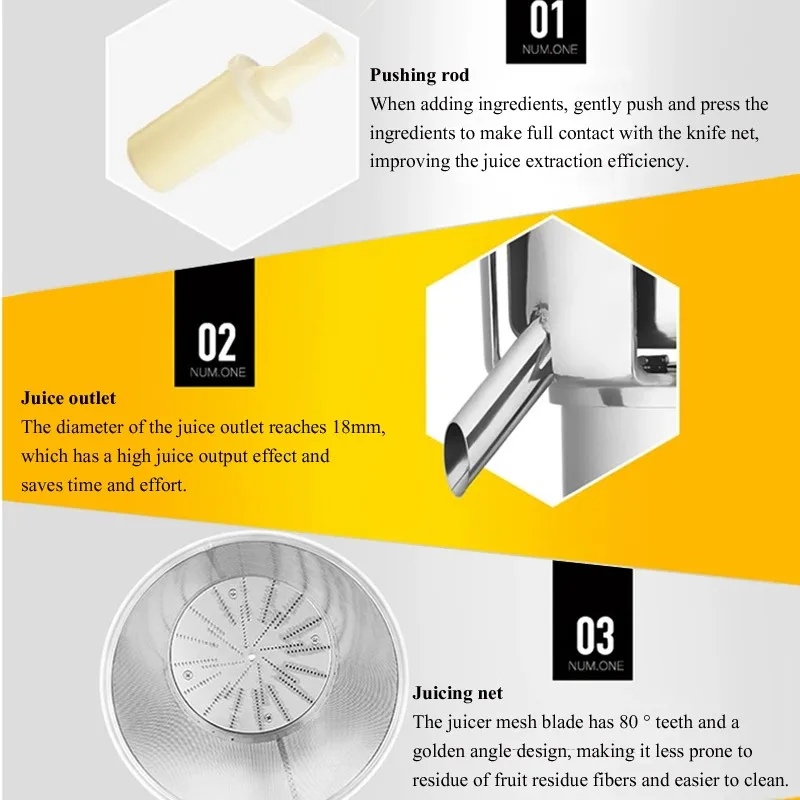 

Соковыжималка для фруктов и овощей Tigernut, компактный бытовой прибор Jiangju, портативная соковыжималка для фруктов