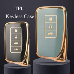 Jingyuqin 3/4 BTN Soft TPU Car Key Case For Lexus NX IS RX ES GX LX LS UX GS 200 260 300 350 NX200 NX300 RX350 ES300 Accessories
