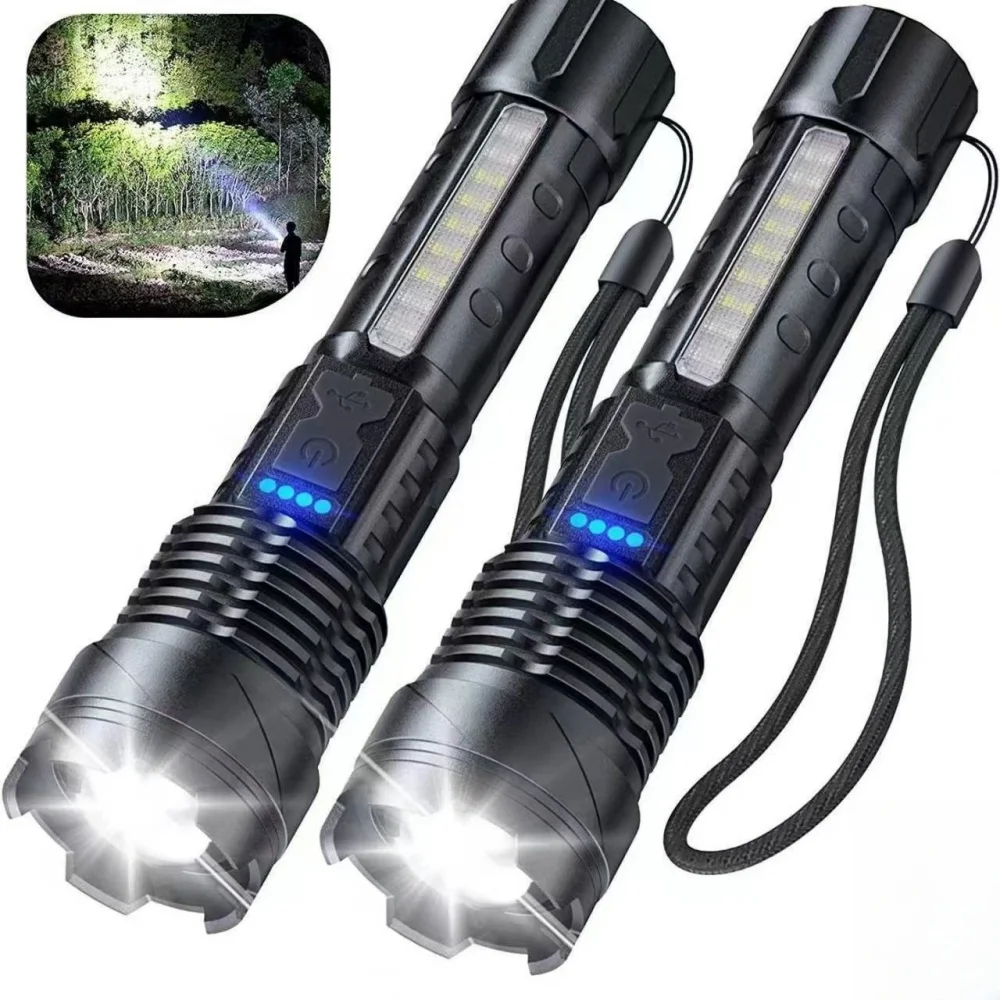 

A76 фонарик высокой мощности, тактический фонарь, режим освещения, перезаряжаемый уличный USB-зарядка, портативный фонарь для кемпинга, рыбалки