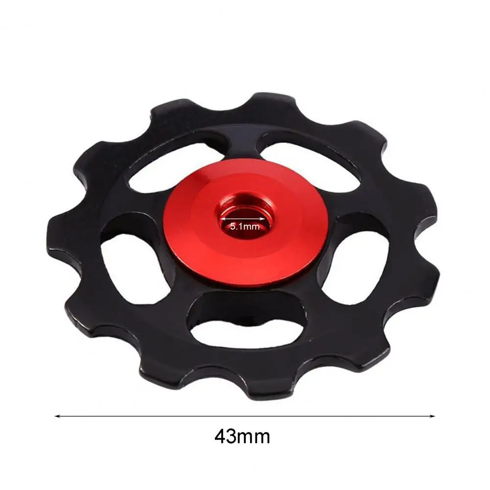 Bike Derailleur Metal Self-lubricating System 6 Colors High Hardness Derailleur Wheel Derailleur Wheel Wear-resistant