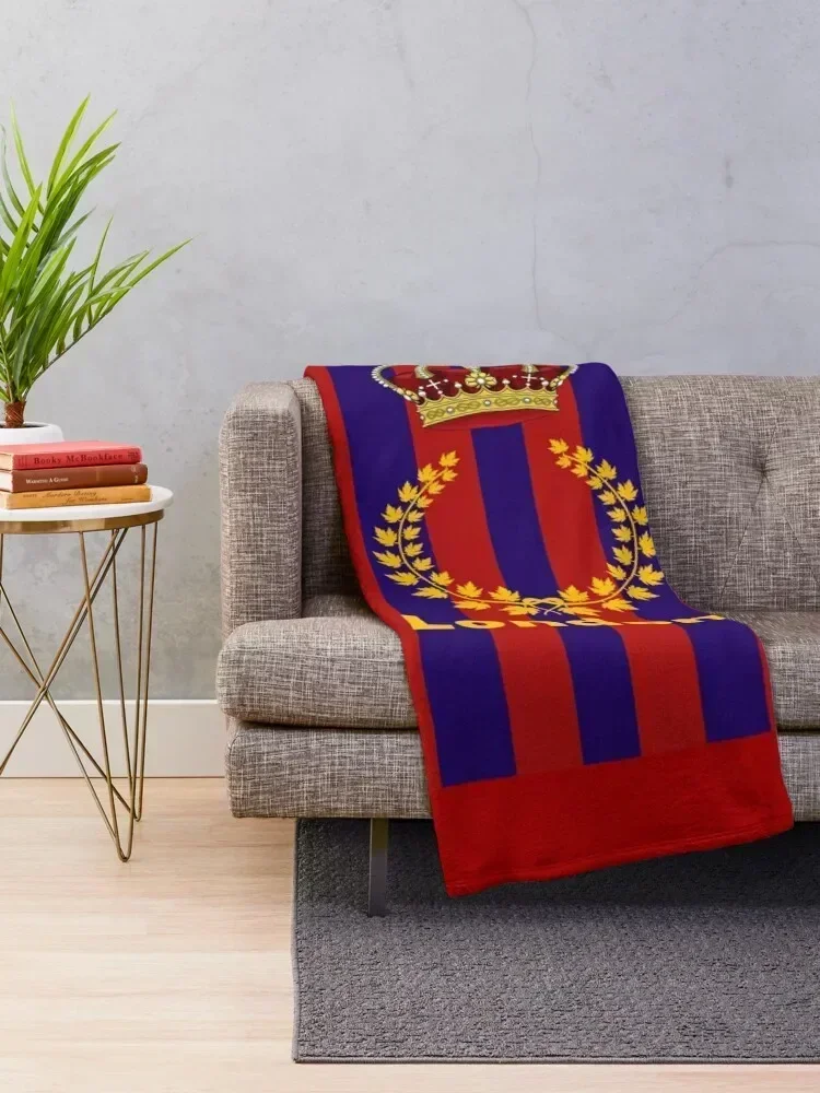 British Royalty themed pattern on fun Fashion and Accessories Throw Blanket