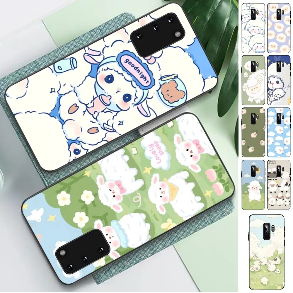 Cute Cartoon Little L-Lamb Phone Case For Samsung S 9 10 20 21 22 23 30 23 24 Plus Lite Ultra FE S10lite Fundas