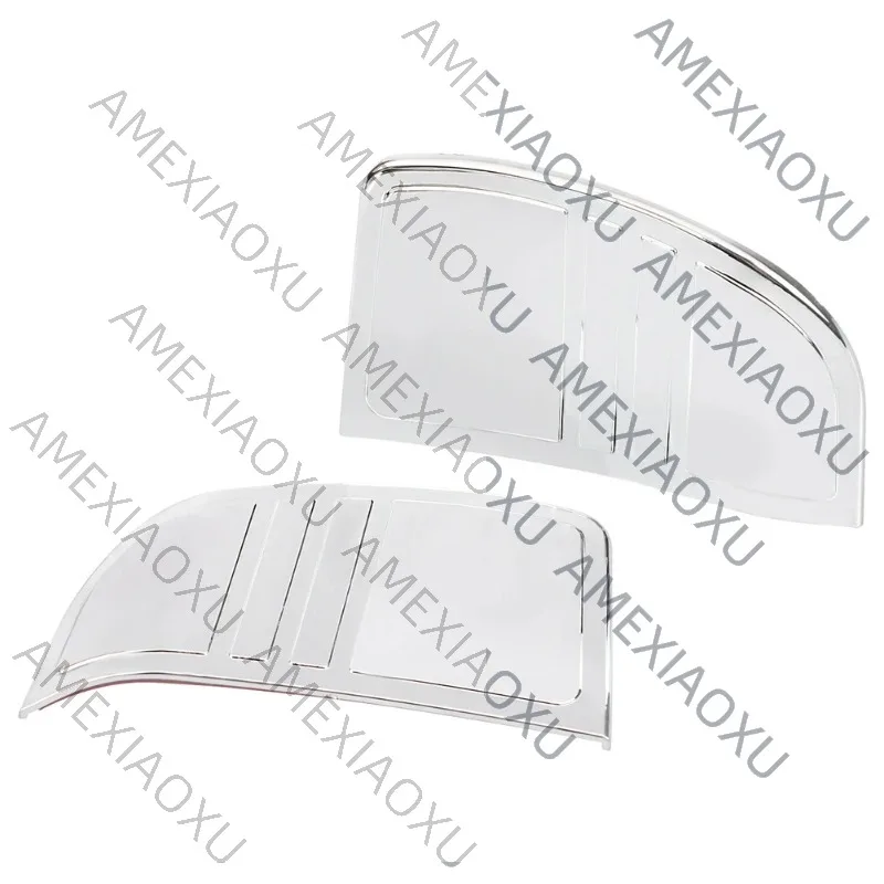 

AMEXIAOXU 5Pcs Chrome For NEW Motorcycle Inner Fairing Tri-Line Gauge Stereo Bezel Trims Panel For- Street Glide Tri Glide